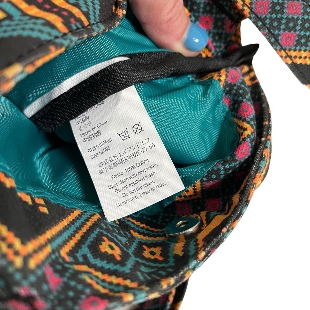 Kavu Keeper 100% Sustainable Cotton Tribal Crossbody Orange Black - Picture 13 of 13